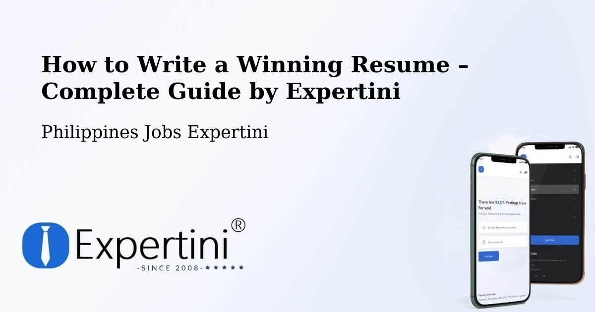 Resume Writing Guide for Job Seekers – Palo - Palo, Philippines Jobs Expertini